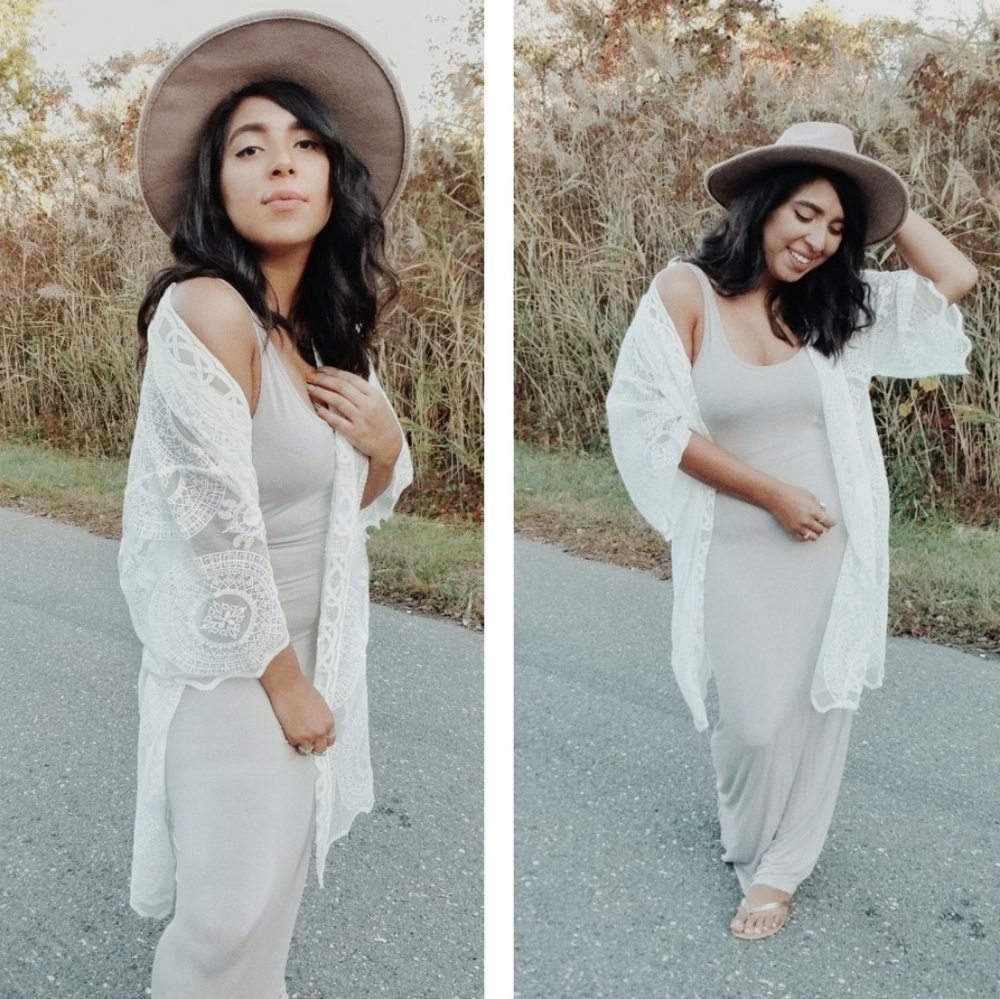 NWOT EMBROIDERED KIMONO